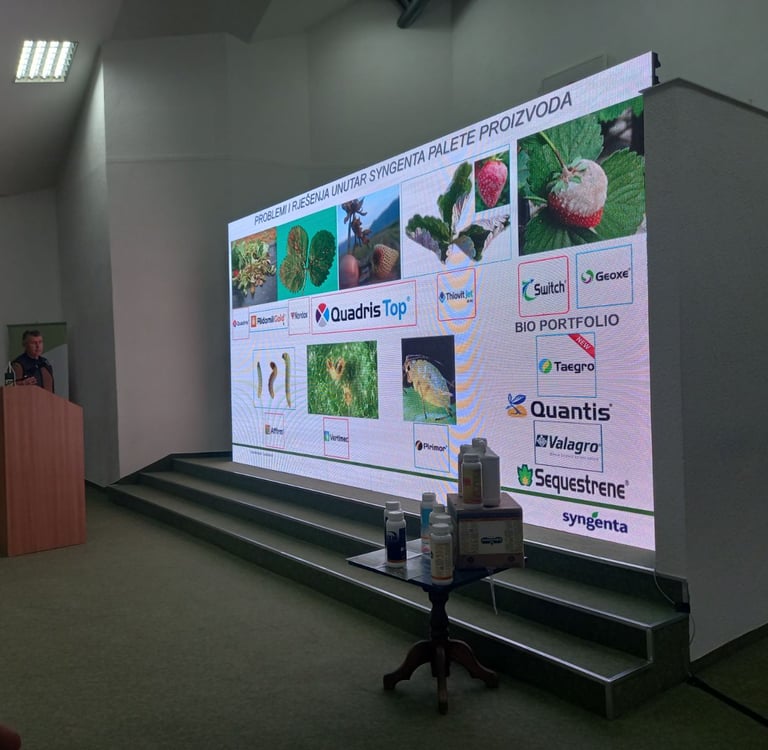 Syngenta prezentacija koja predstavlja bio portfolio poljoprivrednih fungicida i sredstava za zaštit