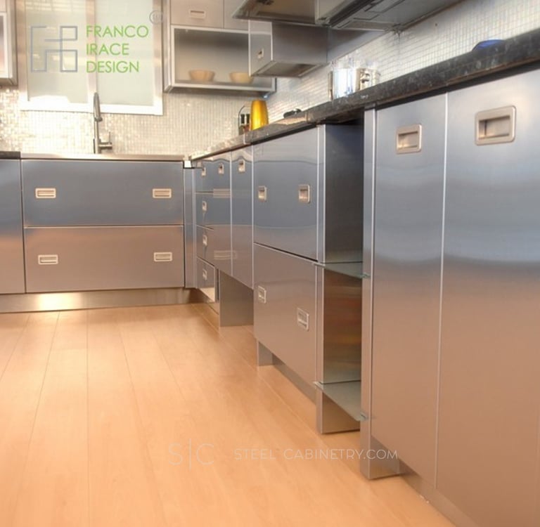 beautiful kitchen cabinets by steelcabinetry.com