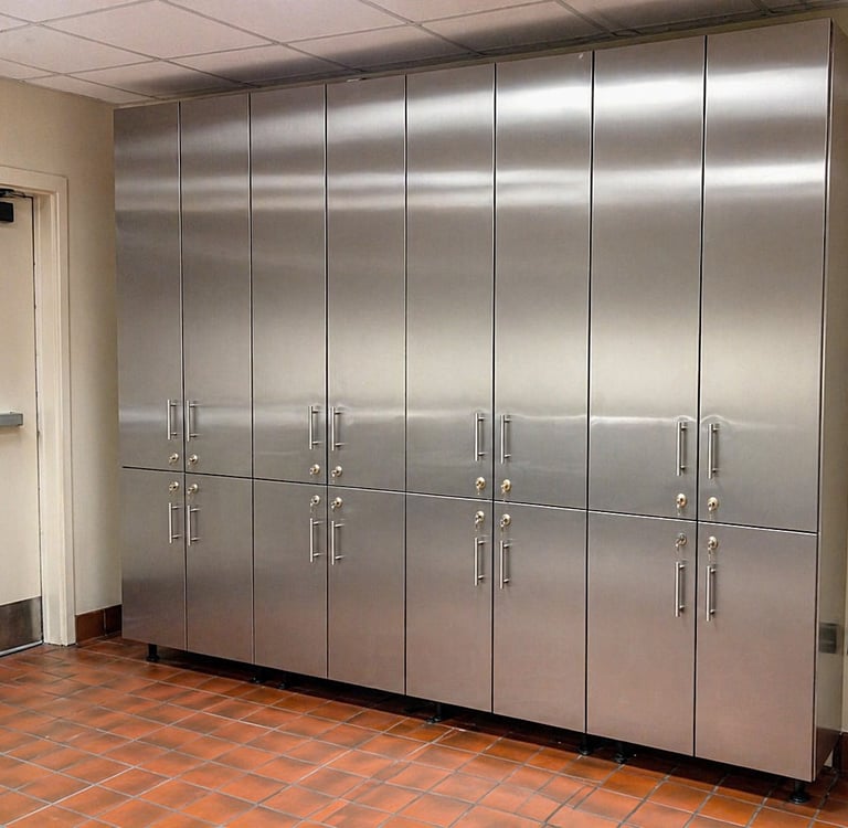 stainless steel storage for fire station