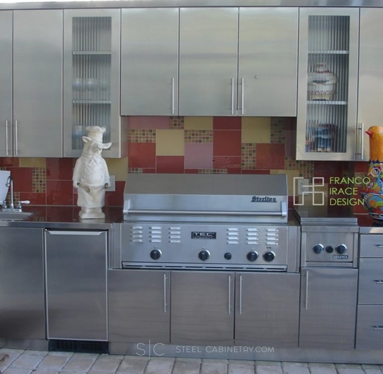 stainless steel outdoor kitchen cabinets