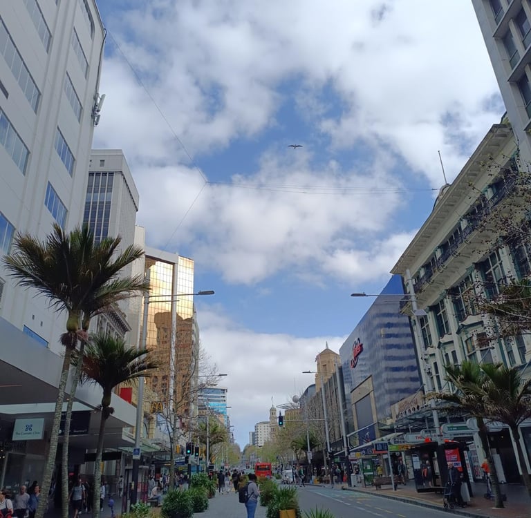 queen street en auckland nueva zelanda