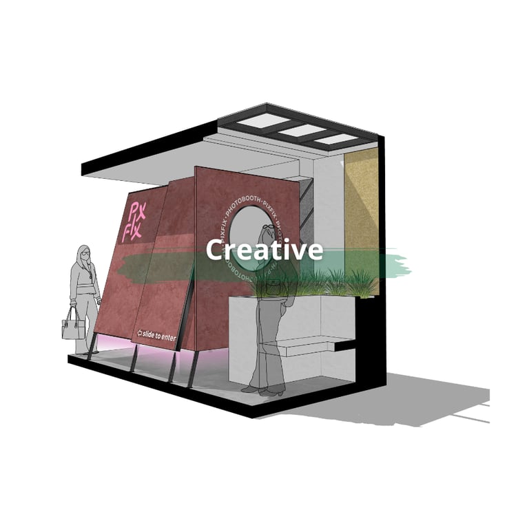 AT+ARI Architect mendesain produk arsitektural dinamis seperti booth foto, tenant dan venue acara