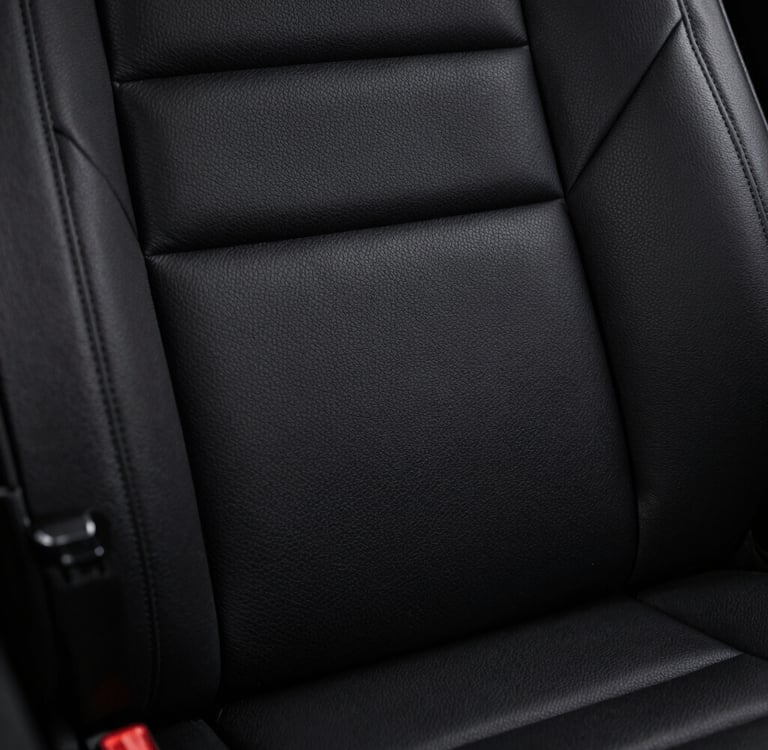 Auto detailing in Logan OH restoring faded leather interior to like-new condition