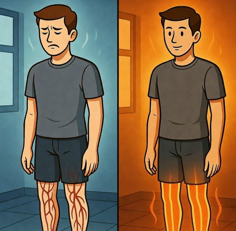 ŠILDOMOS GRINDYS: ŠIRDIES POILSIS IR KRAUJOTAKA