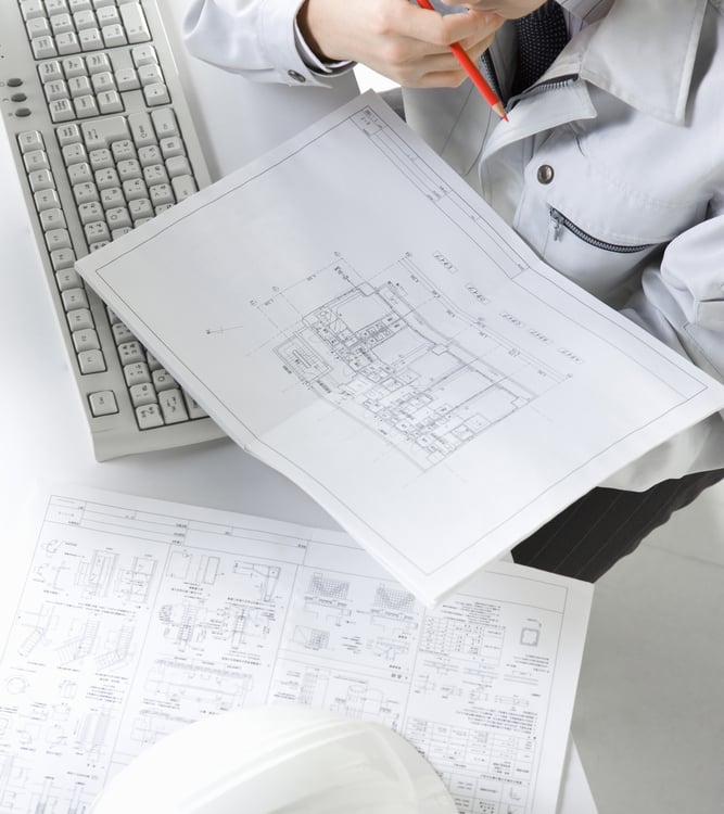 Patent examiner reviewing a patent application during the examination process