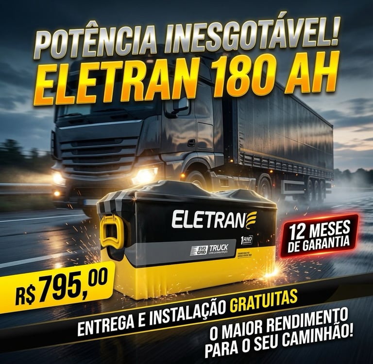 PROMOÇÃO ELETRAN 180 AH
