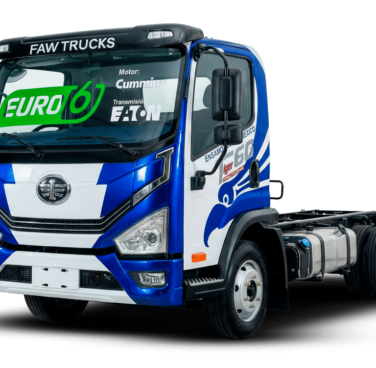 camiones faw ligeros con motores cummins transmisión eaton