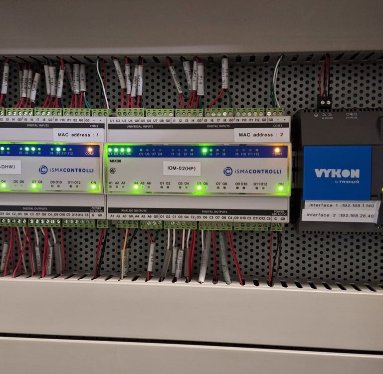 BAS control panel with VYKON Niagara platform
