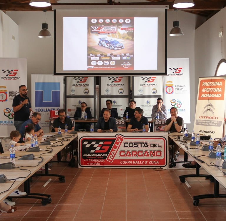 Rally Costa del Gargano 2025 conferenza stampa