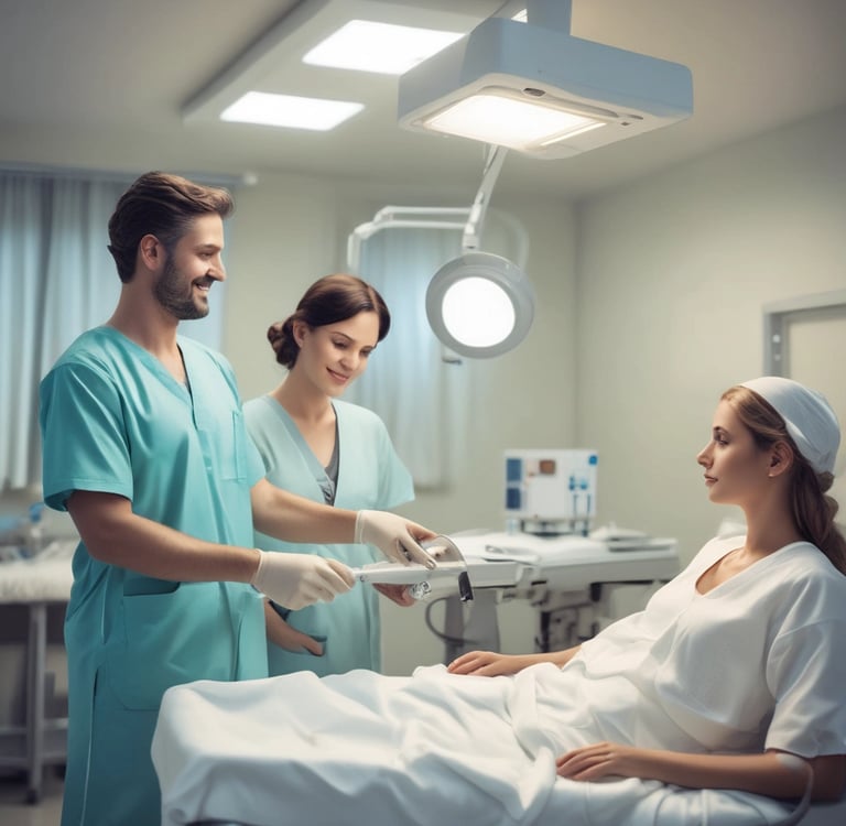 photo of white staircase