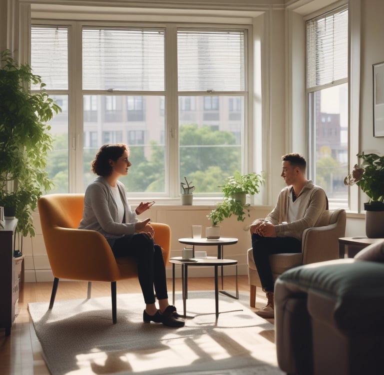 Bright living room with modern inventory