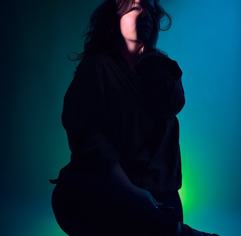 Auto portrait d'Aurore Rainot, photographe à Gisors, photographe mode et artistique