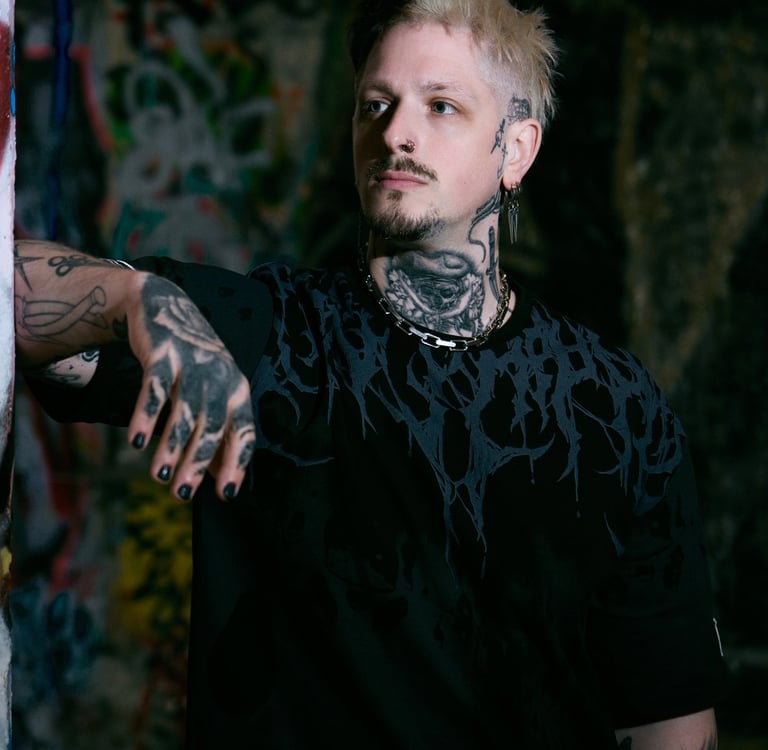photographie portrait homme, alternatif, tatoué, à Gisors