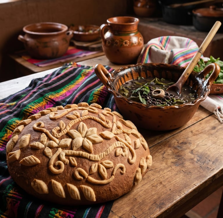 Xonequi y pan de huevo en Xico Veracruz