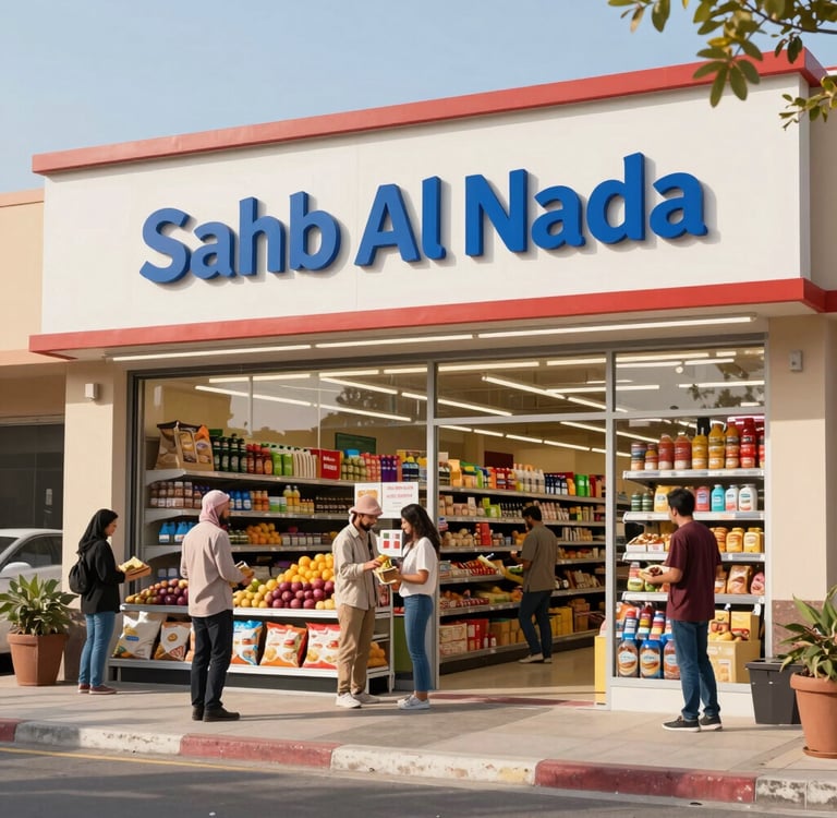 Colorful shelves at Sidra Gallery showcasing a variety of toys for all ages.
