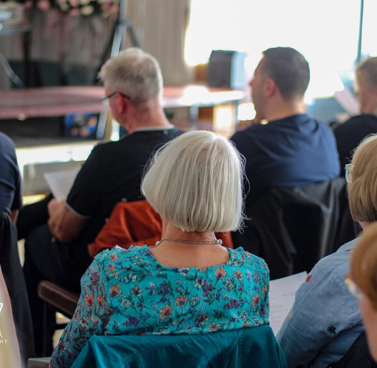 Choir in rehearsal