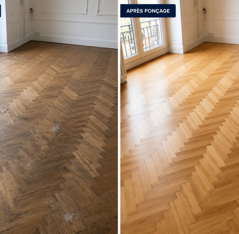 Ponçage de parquet