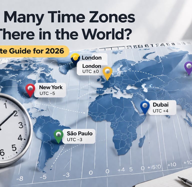 How Many Time Zones Are There in the World (Complete Guide for 2026)_timenowonline.com