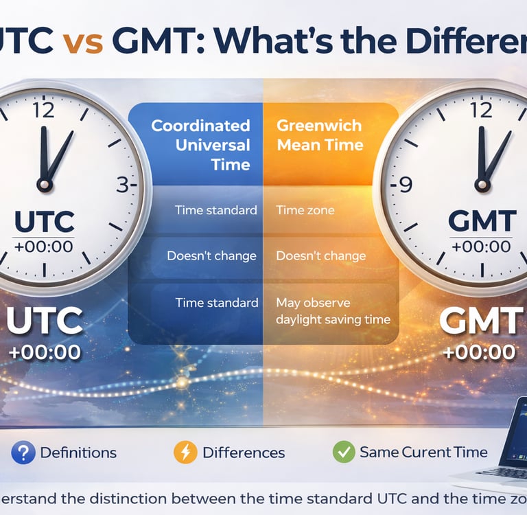 UTC vs GMT What’s the Difference (Simple 2026 Guide)_timenowonline.com