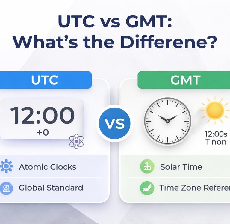 UTC vs GMT What’s the Difference_timenowonline.com
