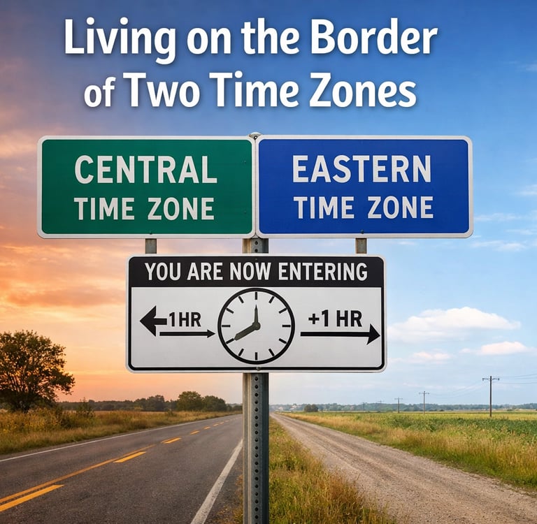 What Happens If You Live on or Near the Border of Two Time Zones_timenowonline.com