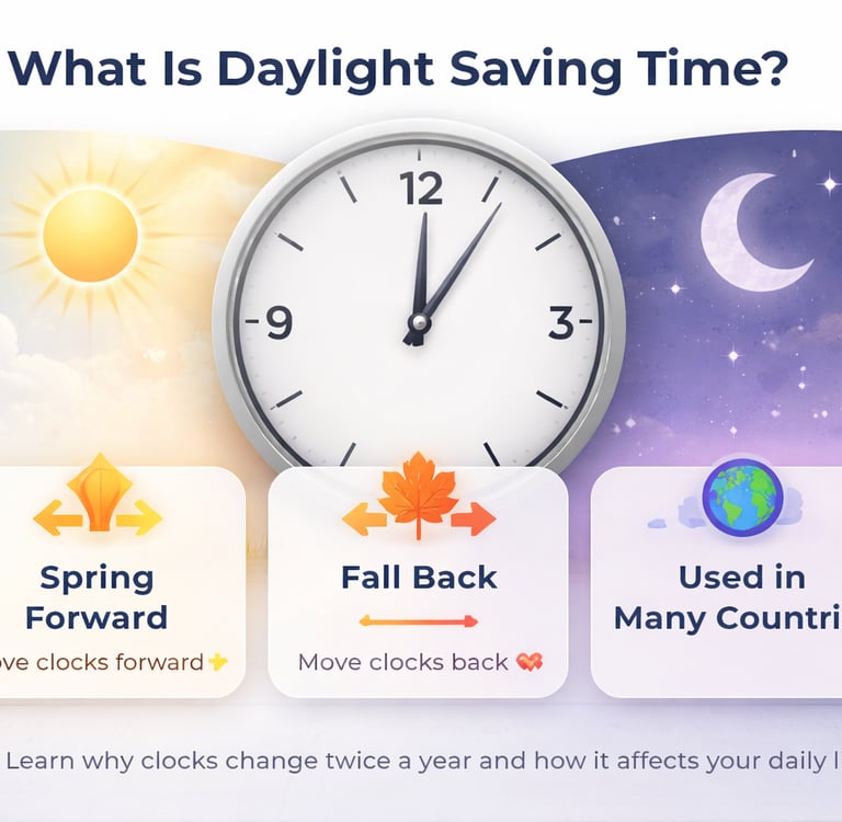 What Is Daylight Saving Time Why Clocks Change Around the World_timenowonline.com