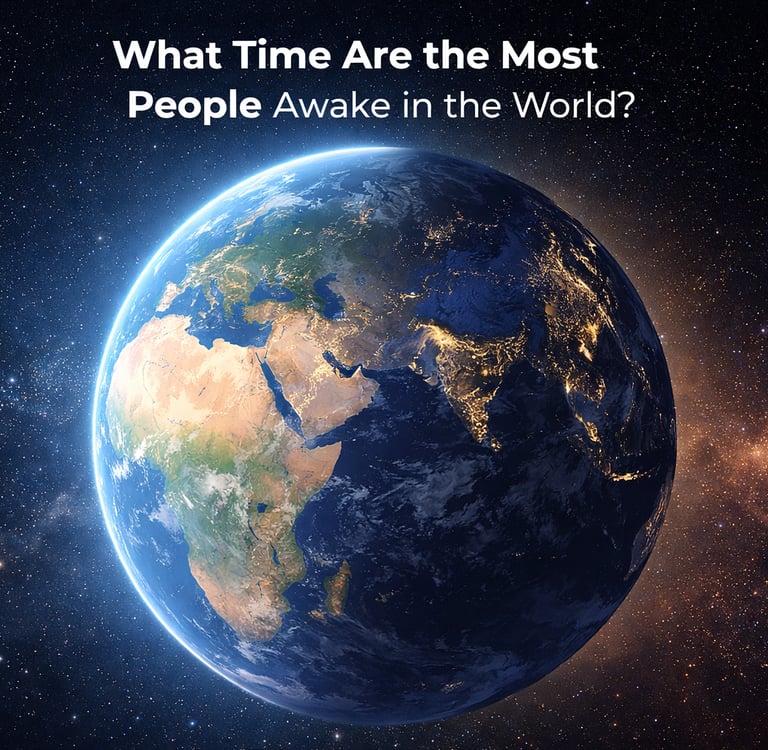 What Time Are the Most People Awake in the World_timenowonline.com