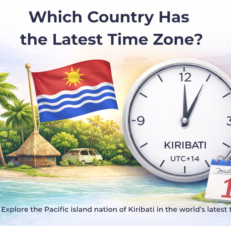 Which Country Has the Latest Time Zone in the World_timenowonline