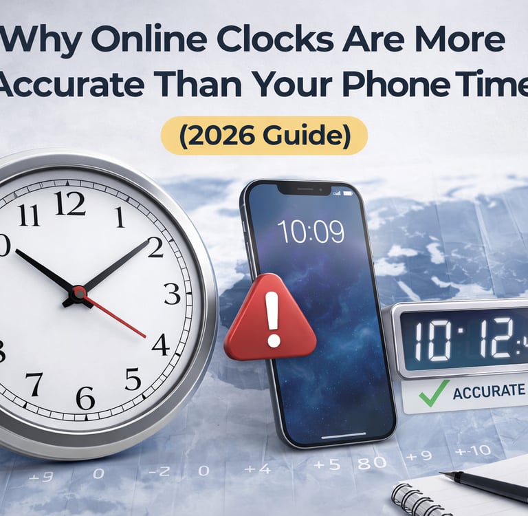 Why Online Clocks Are More Accurate Than Your Phone Time (2026 Guide)_timenowonline.com