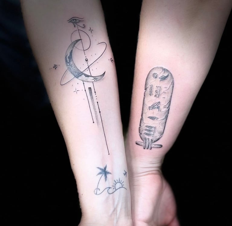 Tiny fine line tattoo on wrist — Hurghada Tattoo Studio