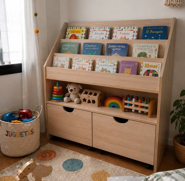 Organizador de juguetes montessori