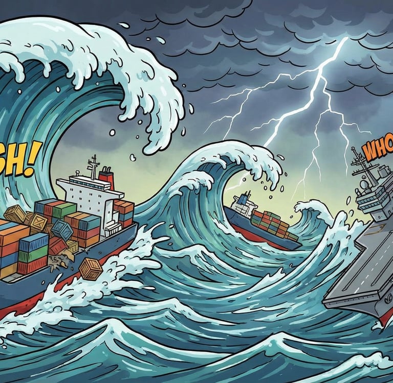 Moon causing havoc with waves