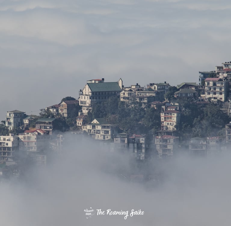 Aizawl City, cloud covered, mizoram