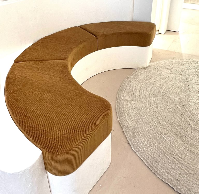 custom bench cushions with Knoll fabric in toronto