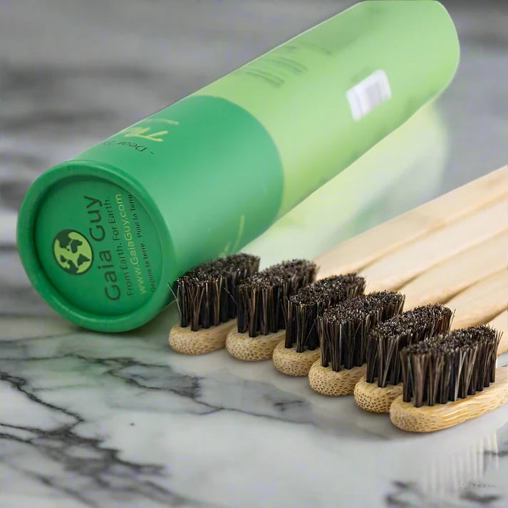 Gaia Guy horsehair natural bamboo toothbrush: The Best Organic Toothbrush