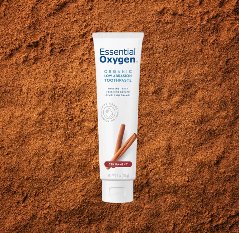 Essential Oxygen Organic Toothpaste Cinnamint Flavored