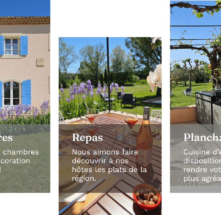 Cuisine d'été la Ramade chambres d'hôtes 3 épis gites de france