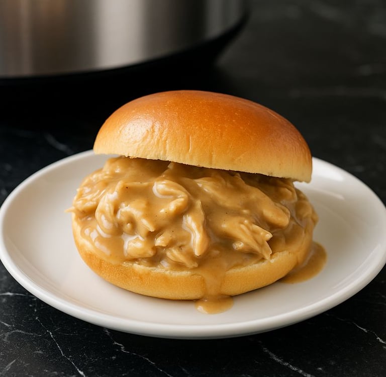 slow cooker chicken and gravy