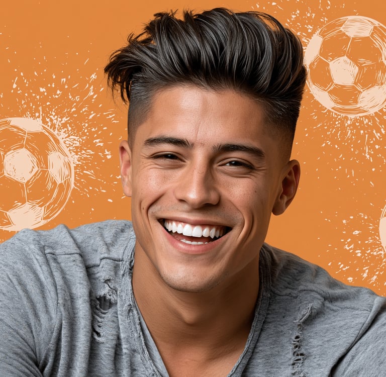Soocer player hair style