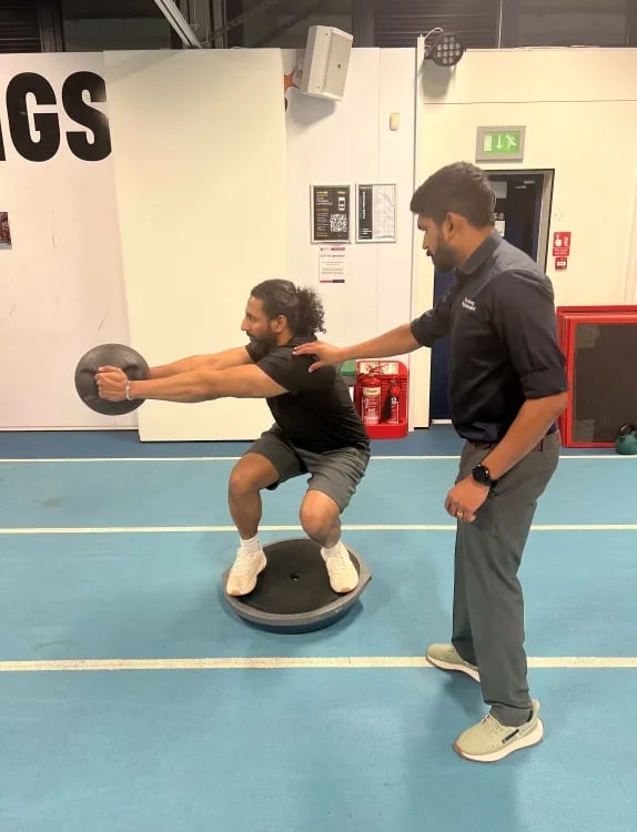 Post-surgical rehabilitation physiotherapy session in Neath