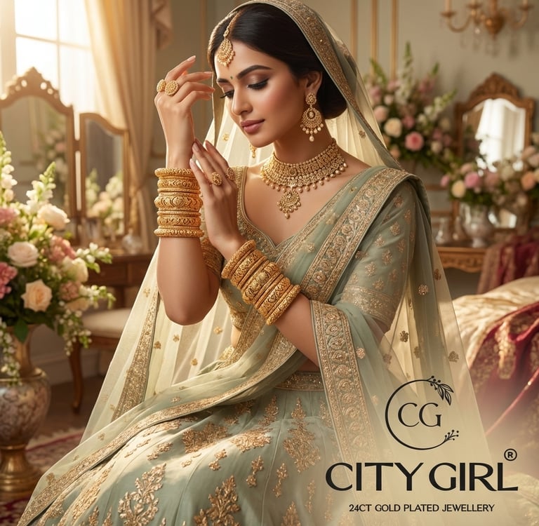 Guaranteed gold plated bangles India — premium handcrafted jewellery - Bridal Wear 