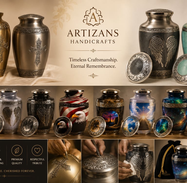 Artizans Handicrafts - Brass Cremation Urns