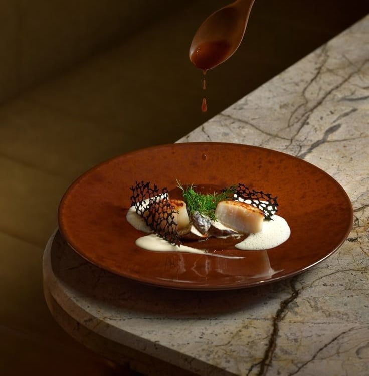 Pan Seared Scallop with Sauces