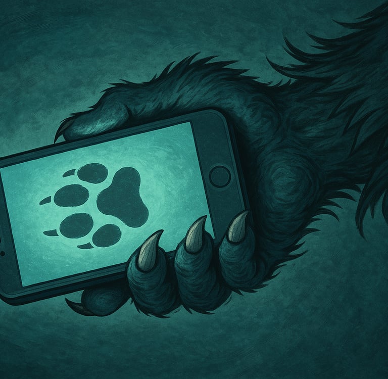 Werwolfpfote Handy