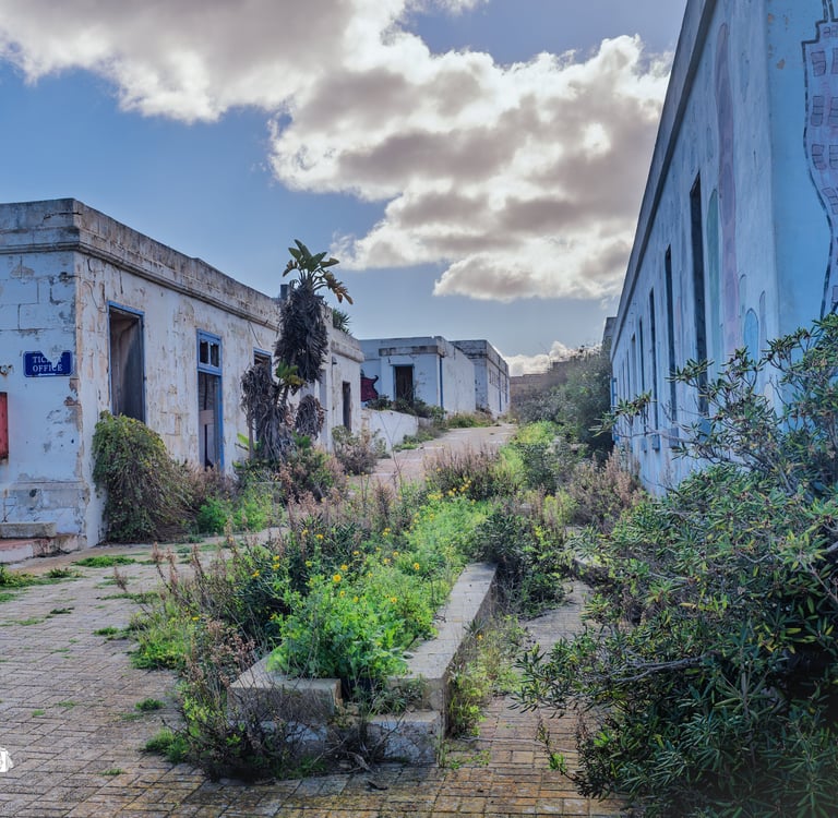 photographie d'un parc abandonnées dans l'ile de Malte pendant un voyage
