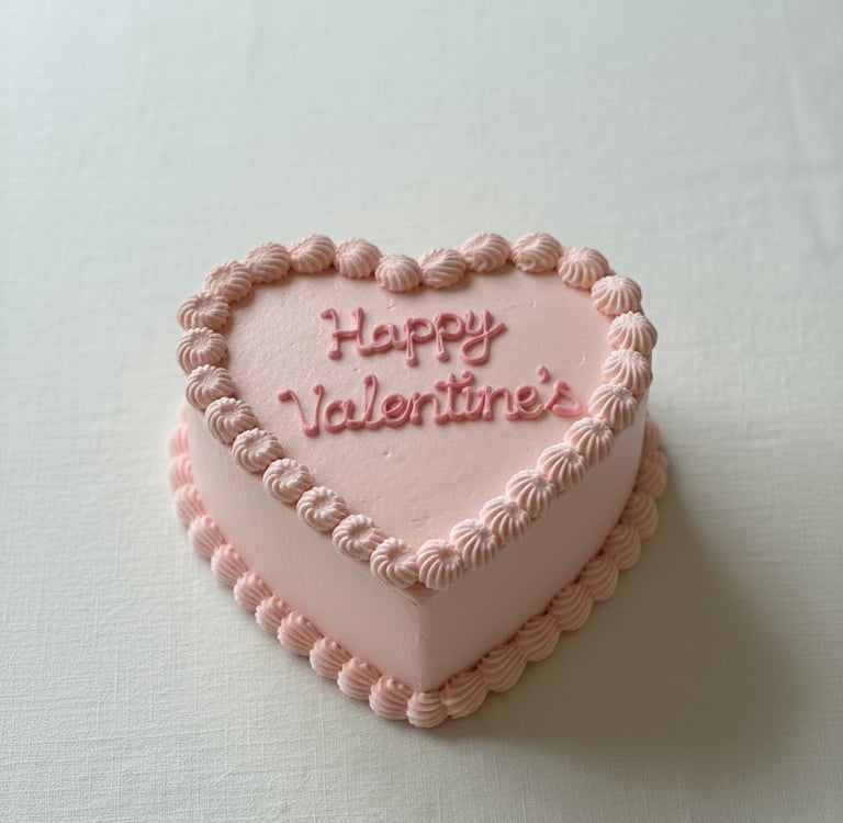 heart shape bento cake