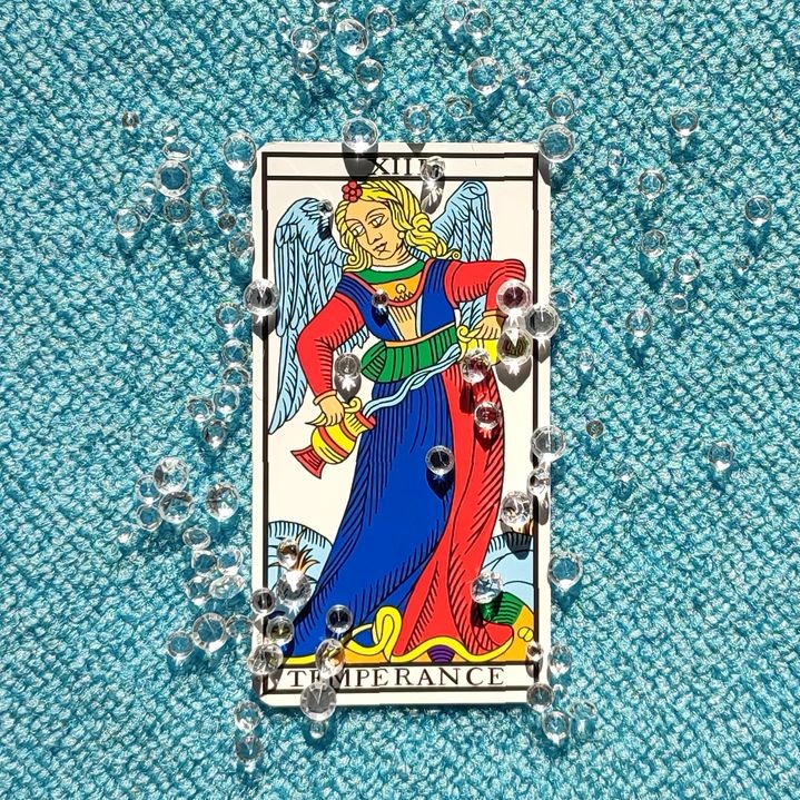 carte, tempérance, tarot