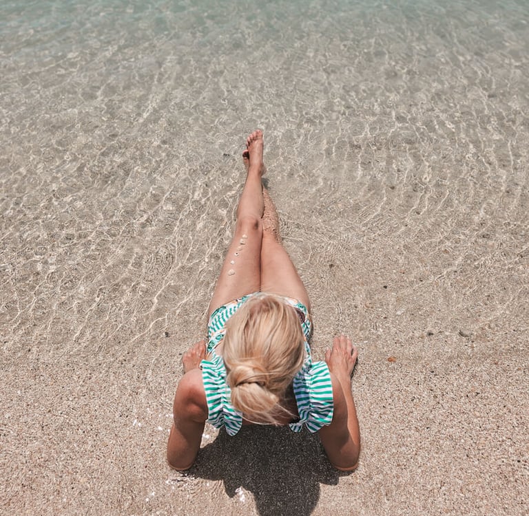 girls on the beach