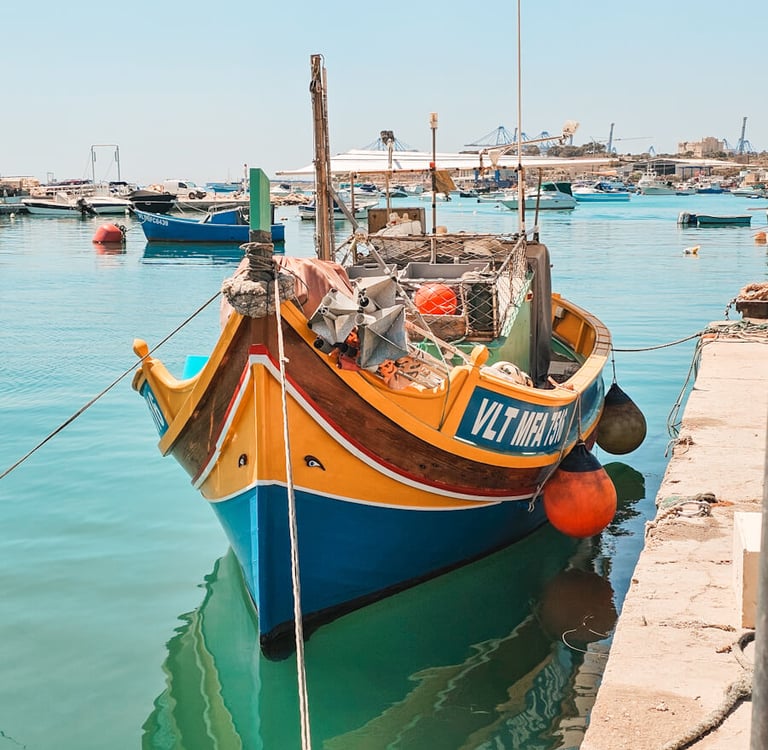 malta marsaxlokk boat
