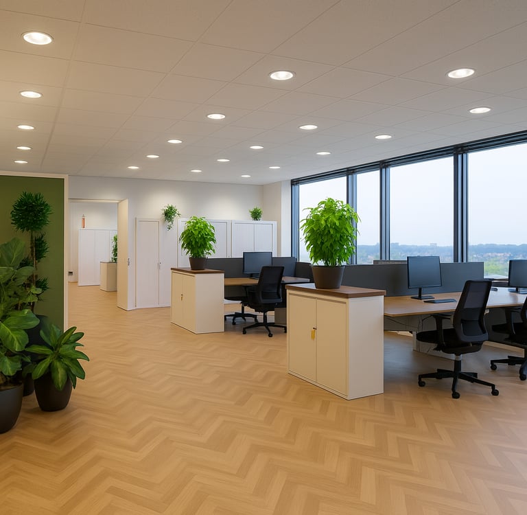 comfort op werkplek met lage UGR